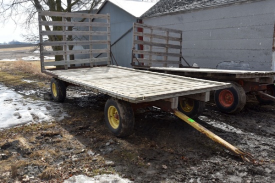 16'x8' Flatbed Wagon On New Holland Model 230 Running Gear