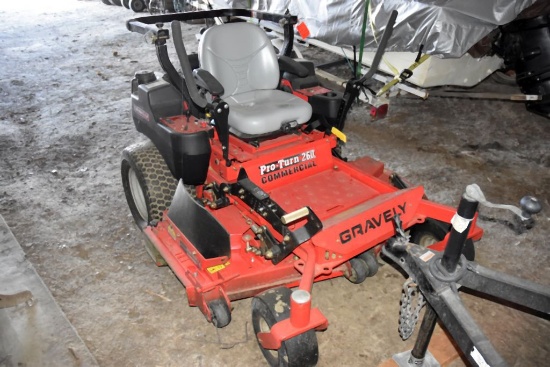 Gravely Pro-Turn 260 Commercial Zero Turn Mower, 60” Deck, 29HP Engine, 130 Hours