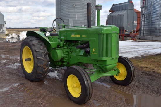 John Deere 70 Diesel Wheatland Tractor, Air Stack, Wide Front, PTO, 1 Hydraulics, 16.9x30 Tires, Res