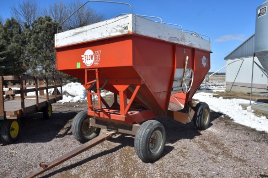 Flow EZ 300 Bushel Gravity Flow Wagon With EZ Trail 872 Running Gear