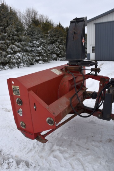 Red Devil Model 96640 Snow Blower, 2 Stage, Double Auger, 96”, 540PTO, 3pt., Hydraulic Spout