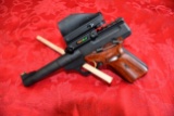 Browning Buck Mark 22 Cal Pistol, Tru-Glo, 4 Magazines, Unfired, Case