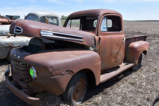 1950 Ford F1 Stepside Pickup, Flathead V8, Not Running, Fairly Complete