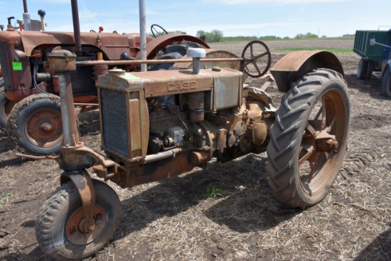 1935 Case Model RC Tricycle Front Tractor, Fenders, Flat Spoke Rims,Motor Free, Family Says It Shoul