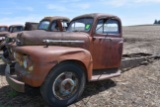 1951 Ford F6 Truck, No Motor, No Rear Axle, Parts Truck