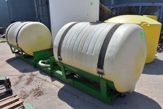 (2) 500  Gallon Saddle Tanks With Brackets and Hose
