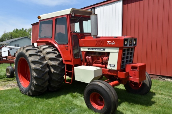 International 1566 Turbo, Cab, 20.8x38 Axle Duals, 2186 Hours Showing, 3pt, 2 Hydraulic, 1000 PTO,