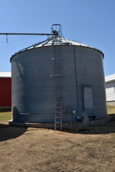 13,000 Bushel Grain Bin, 30' Diameter Floor, 7 Rings Tall, Aeration Floor, Unload Auger, To Be