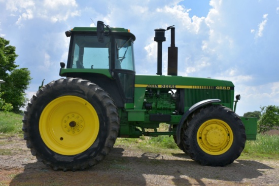 1984 John Deere 4650 MFWD, 6978 Hours, 15 Speed Power Shift, 18.4x42 Rear Duals, Front Weighted Rock