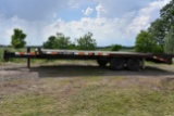 2004 Felling Deck Over Trailer, Pintail Hitch, 102” X 18’. 5’ Beavertail, Flip-Up Ramps, Tandem Axle