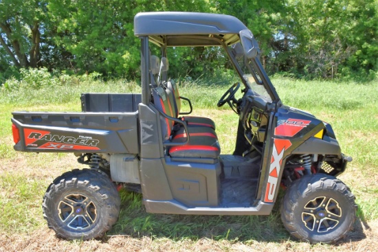 2016 Polaris Ranger XP900HO UTV, SN: XP900HO, Mirrors, Half Windshield, 7,061 miles