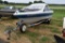 1988 Bayliner 17' Boat with an I/O motor, on  a 1988 Trailer