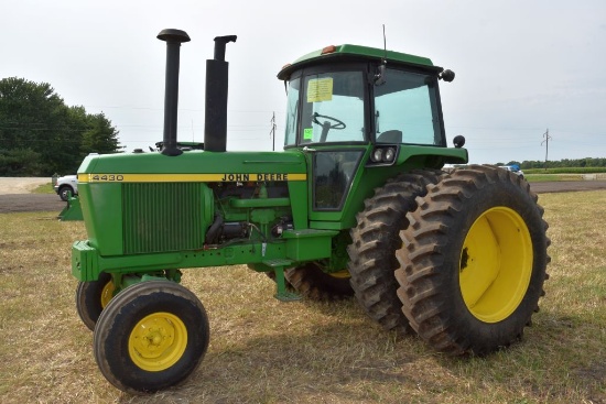 1974 John Deere 4430 Tractor, 2WD, 8 Speed  Power Shift, 2 Hyd., 18.4x38 Axle Duals,  Front Weights,