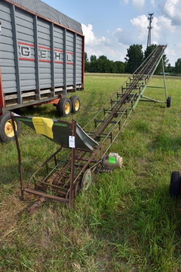 John Deere Bale Elevator, 60', 1 1/2hp motor