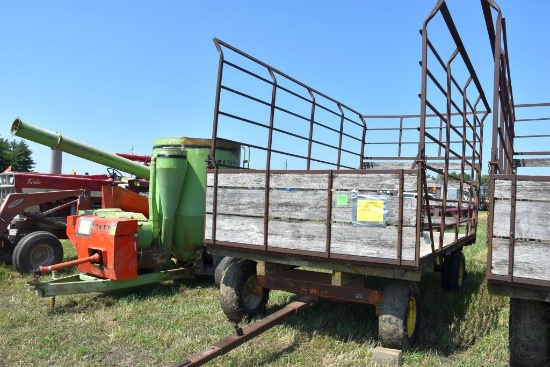 Bale Throw Wagon, 8x16' , rugged 8 Ton  Running Gear