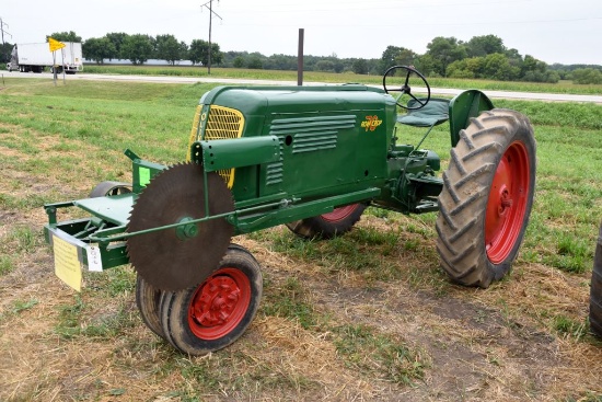 1940 Oliver 70, Row Crop Tractor, Belt  Pulley, Belt Pulley Buzz Saw, PTO, Clamshell  Fenders, 12x38