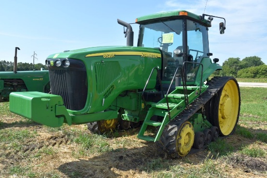 John Deere 8520T Tractor, 4432 Hours, 18"  Tracks At 80%, 3pt., 1000PTO, 3 Hyd., Front  Bogie Weight
