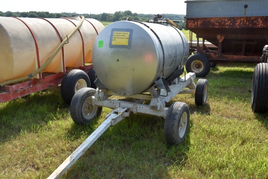 S.S 500 gallon Tank on Running Gear With  Briggs & Stratton 8.75hp motor