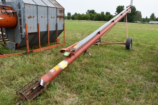 Feterl Grain Auger, 8"x32', PTO, Transport,  Manual Lift