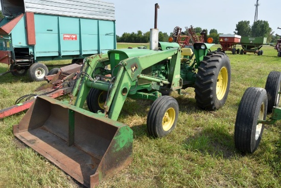 John Deere 2630 Tractor with John Deere 146  Hydraulic Loader,18.4x34 Rear Tires-Like New,  Dual Hyd