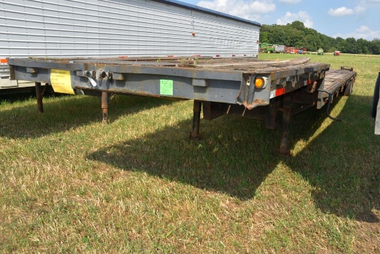 1984 Dane Step Deck Trailer With Ramps, 102"  x 53', 22.5 Low Pro Tires