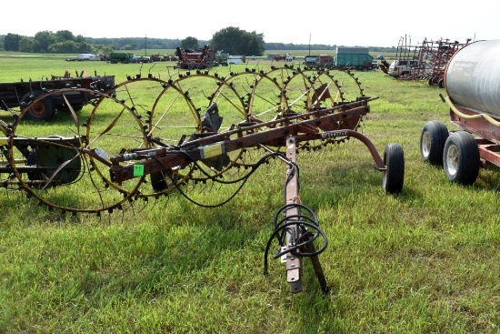 Farmhand 7 Reel Rake, SN 6196