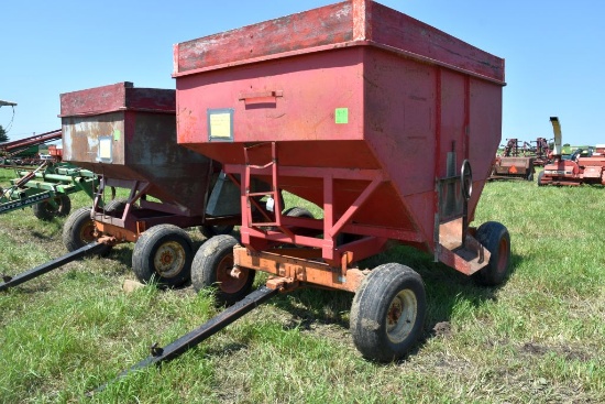 MN Gravity Box 200 Bushel With MN 10 Ton  Running Gear