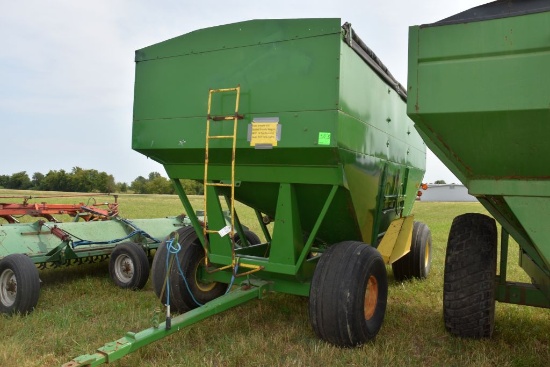 Year Around 550 Bushel Gravity Wagon, With 14  Ton Running Gear, Roll Tarp, Lights