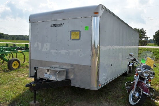 2003 Timberwolf Trailer, 24'x8' , fold down  back door, Side door, New tires last year and  bearings