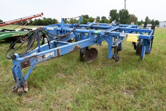 DMI Coulter Champ Chisel Plow, 9 Shank, 14'  Frame, Single Tires