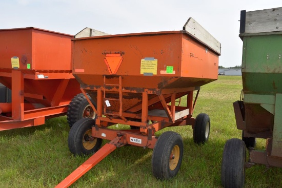 Korey 250 Bushel Gravity Box with Korey 10  Ton Running Gear and Adjustable pole