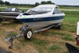 1988 Bayliner 17' Boat with an I/O motor, on  a 1988 Trailer