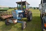 Ford 7000 tractor, diesel, WF, 540/1000 PTO,  3pt, 16.9x38 tires, rock box, cab, 4137 hours  showing
