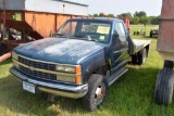 1990 Chev 3500 truck, 4x4, 191,816 miles  showing, Dually, Auto, V8 Gas, 10' aluminum  bed, 5th whee