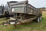 2011 Load Trail Dump Trailer, 16' x 8' Box,   Tandem Axle, Bad Bearing, Missing Tire in  Dump Box