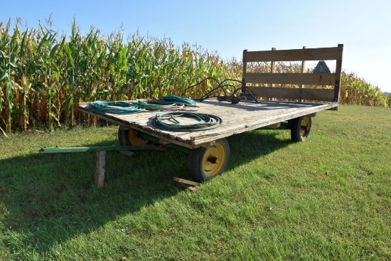 Flatbed Hay Rack On 5 Ton Running Gear