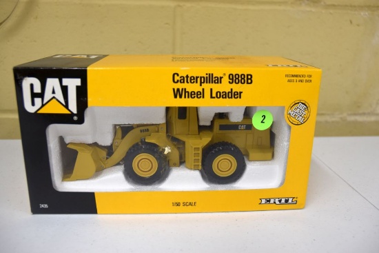 Ertl Caterpillar 988B Wheel Loader, 1/50th Scale, In Box