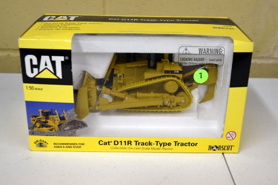 Norscot Caterpillar D11R Track Type Tractor, With 1 Shank Ripper, 1/50th Scale, With Box