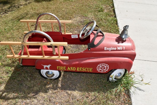 fire and rescue pedal car