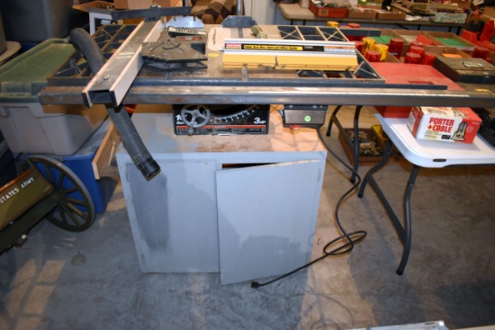 Sears/ Craftsman 10" Belt Drive Table Saw, 3 HP, Works, Sells With Craftsman Table Saw Box Joint And