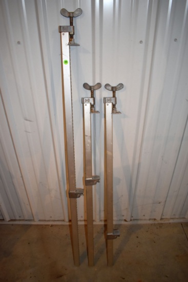 (1) 48" & (2) 36" Aluminum Bar Wood Clamps, Pick Up Only