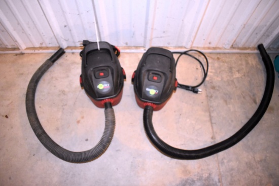 (2) Micro Shop Vacs, Both With Hose, Both Work, Pick Up Only
