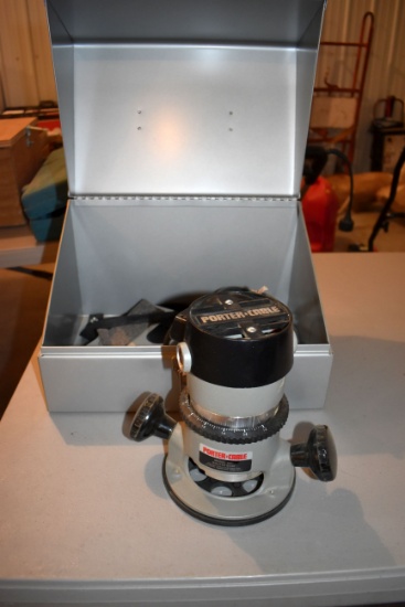 Porter Cable Model 1001 Corded Router, Metal Case, Works