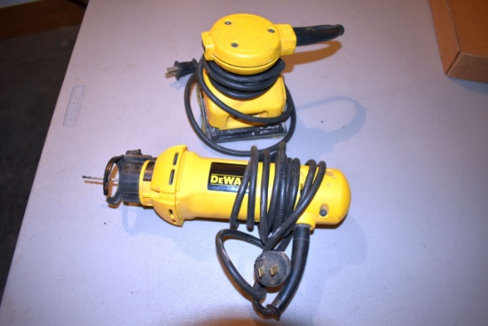 Dewalt Model DW660 Corded Cutout Tool, Dewalt Model DW411 Corded Palm Sander, Both Work