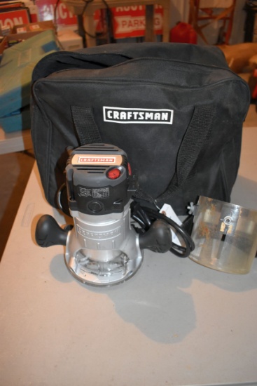 Craftsman 10,000 To 25,000 RPM Router, Variable Speed, Safety Sheild, Soft Case, Works