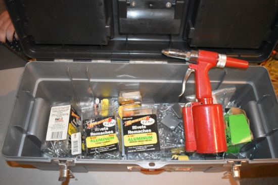 Air Rivet Gun, Sells With Hard Case, And 500 Plus Rivets