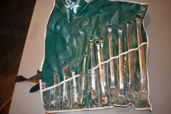 SK 11 Piece 3/8-Inch to 1-Inch Box End Wrench Set
