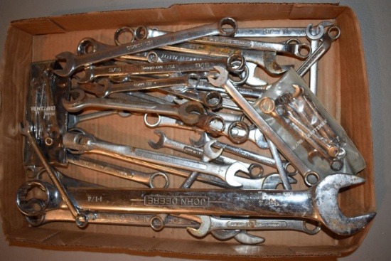 Assortment Of Open End Wrenches, Standard And Metric