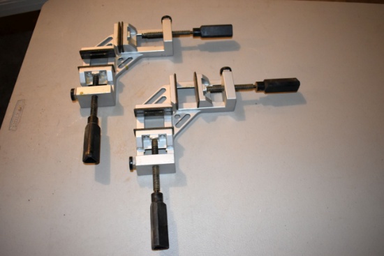 (2) Corner Aluminum Wood Clamps