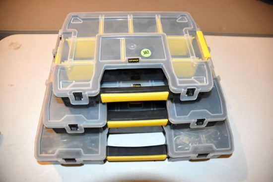 3 Hardware Bins With Some Hardware